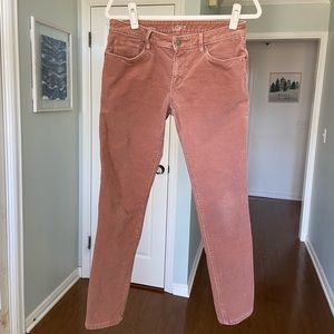 LOFT Pink Cords, relaxed skinny